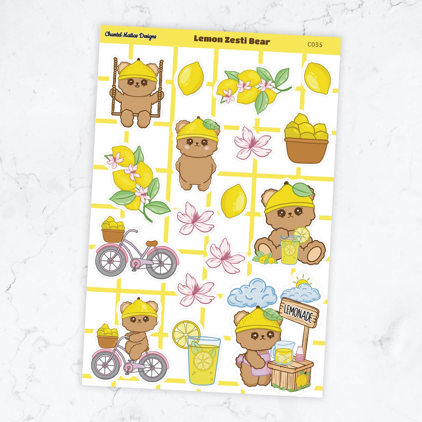 Lemon Zesti Sticker Sheet