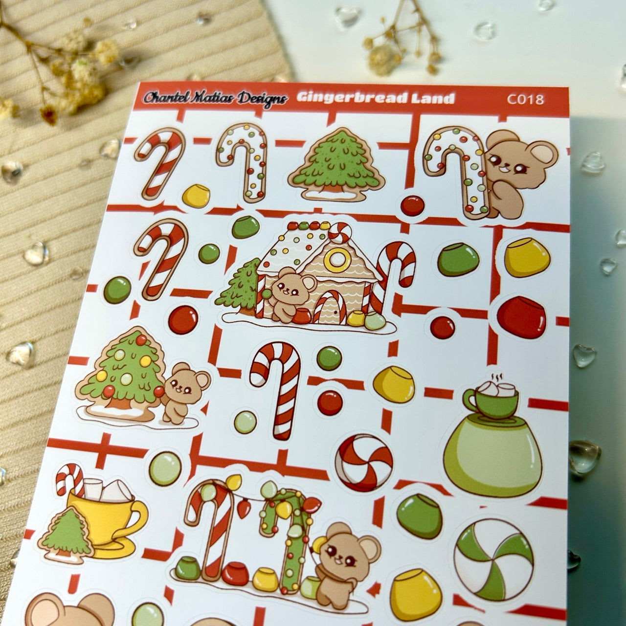 Gingerbread Land Sticker Sheet