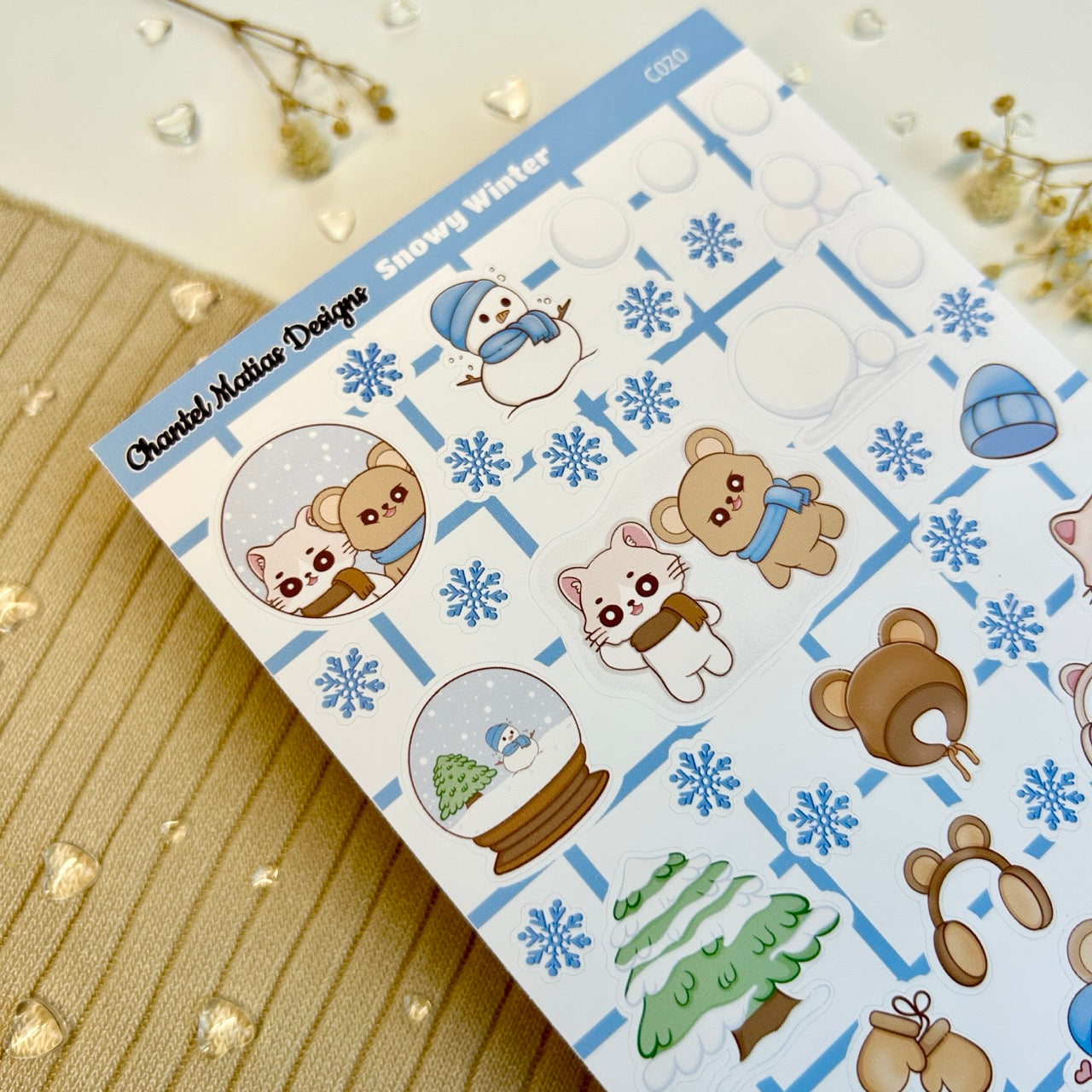 Snowy Winter Sticker Sheet