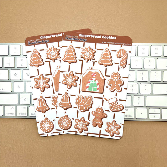 Gingerbread Cookies Journal Stickers